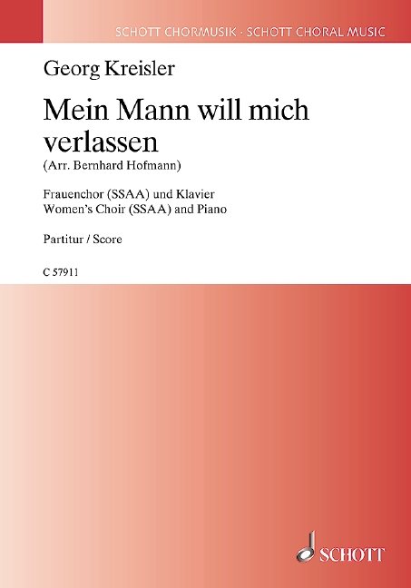 Mein Mann will mich verlassen (Choral score)