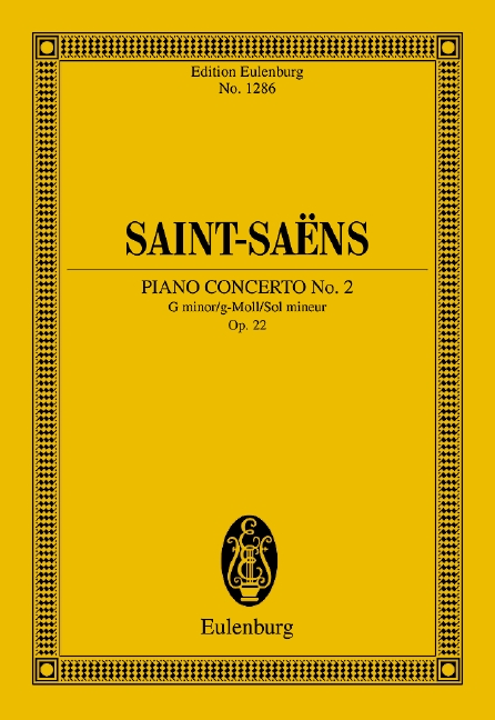 Concerto No.2 G minor, Op.22 (Study score)