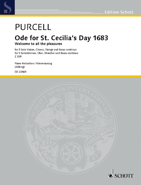 Ode for St. Cecilia's Day 1683 Z 339 (Vocal score)