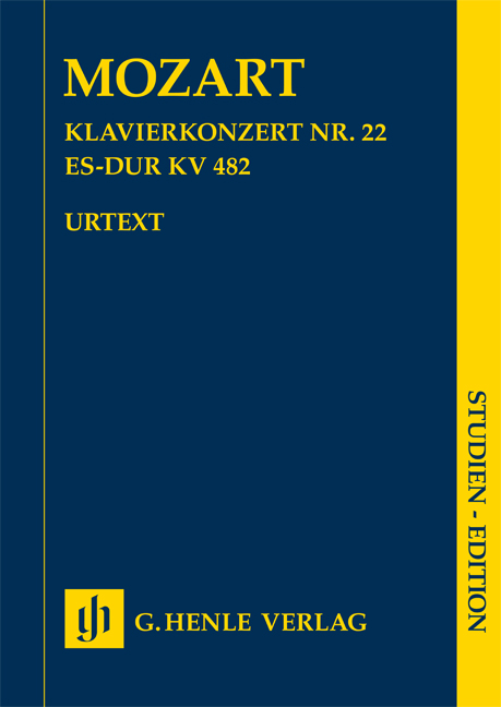 Piano Concerto in E flat major K. 482 (Study score)