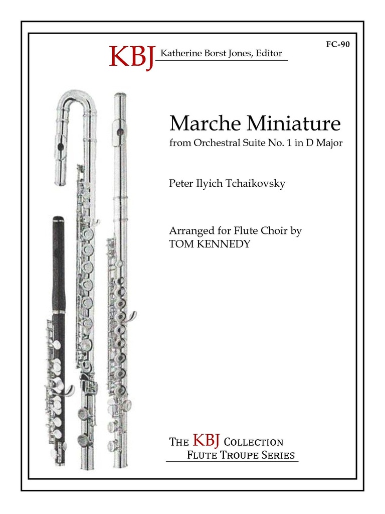 Marche Miniature (from Orchestral Suite No.1 in D Major, Op.43)  (Score & parts)
