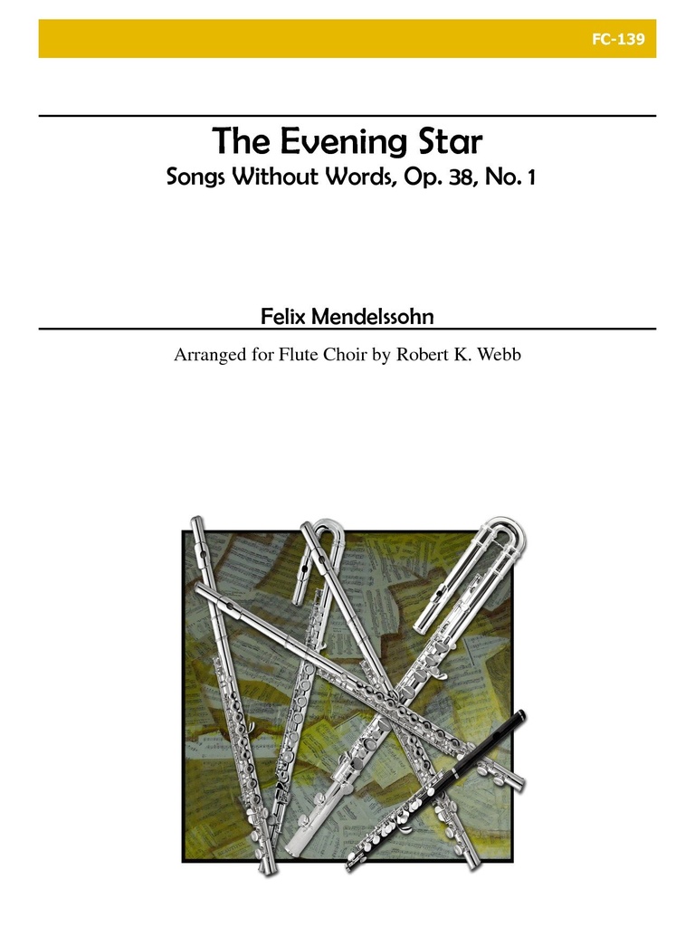 The Evening Star from 'Songs Without Words', Opus 38, No.1  (Score & parts)