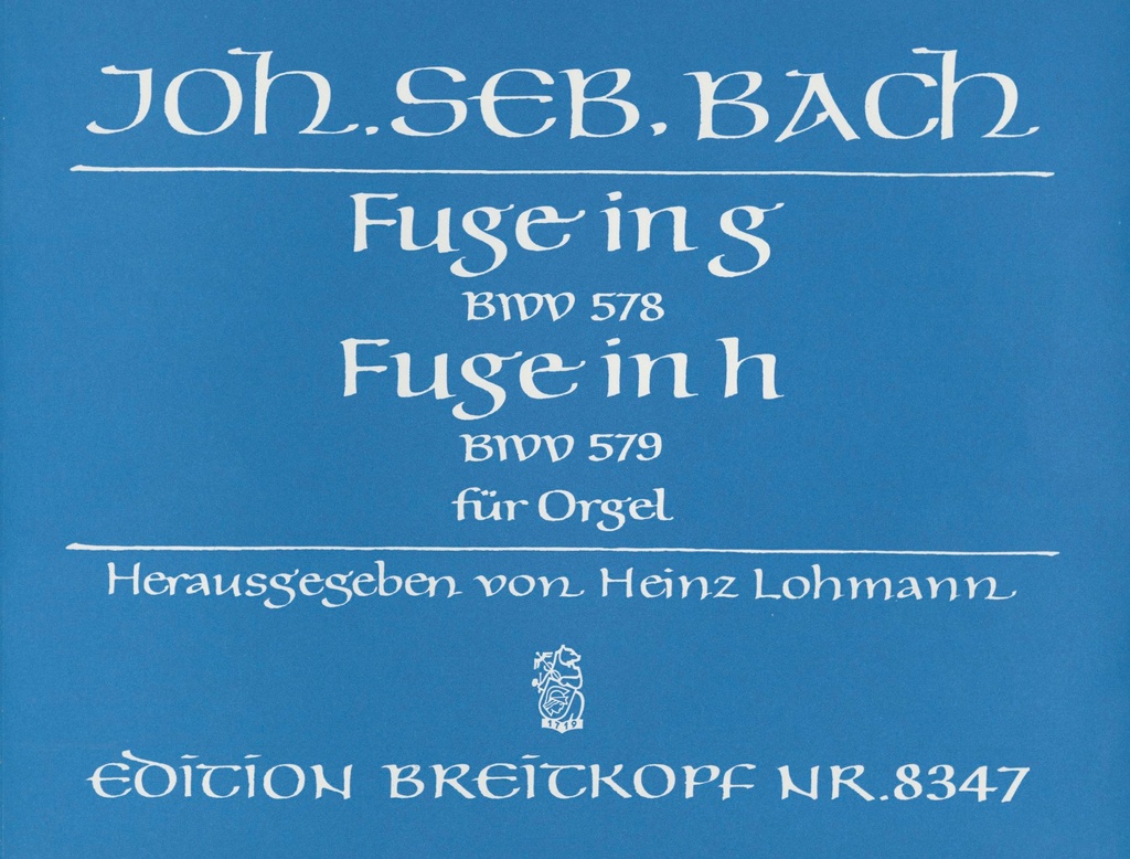 2 Fugues in G major, BWV.578 und B minor, BWV.579