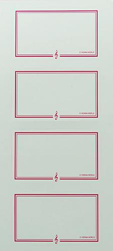 Etiketten solsleutel (rood)