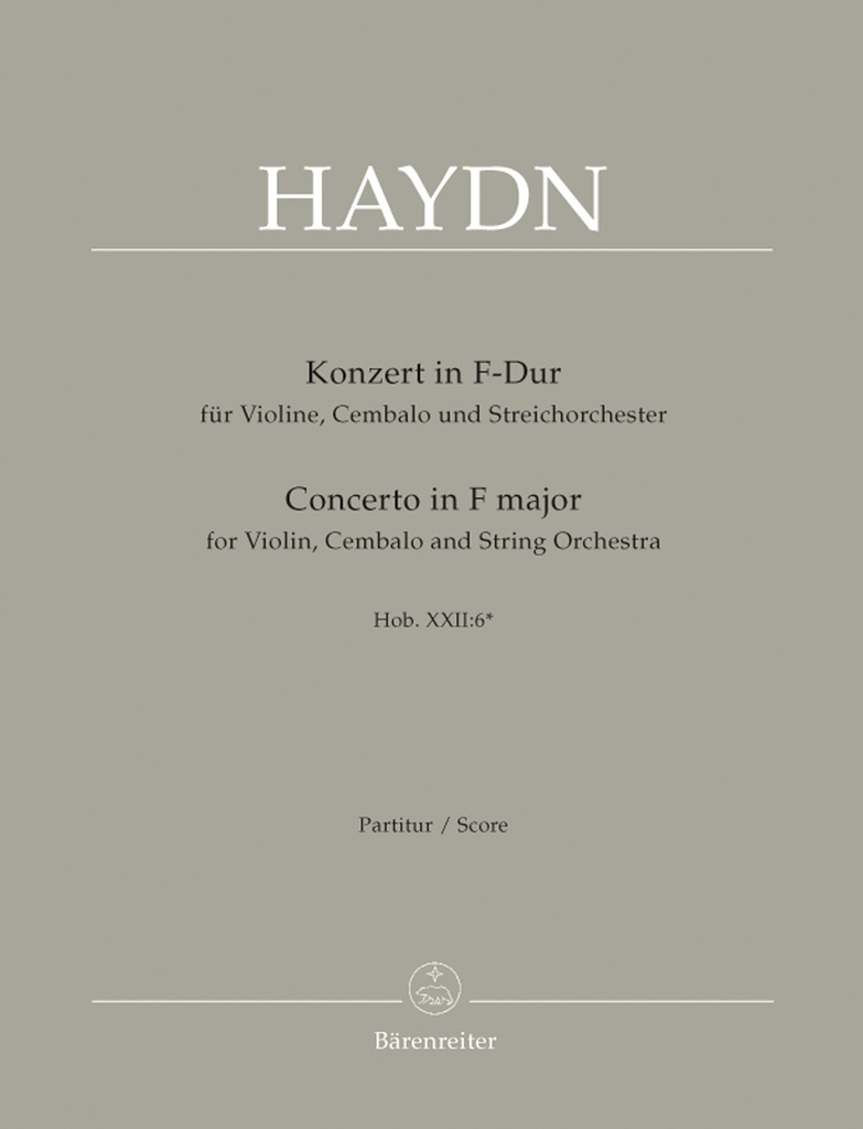 Concerto in F major, Hob XVIII:6 (Score)
