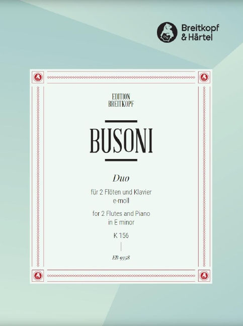 Duet in E minor, Op.43 K 156 (Score and parts)