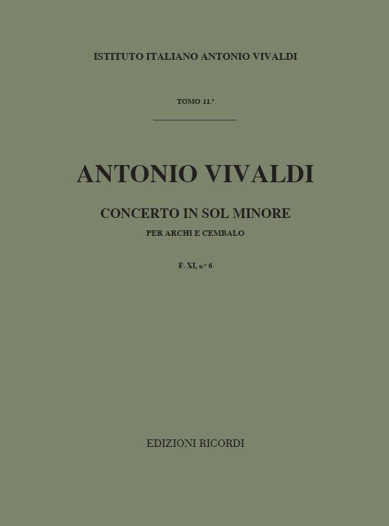 Concerto per Archi e BC in g minor, Rv.155 (Score)
