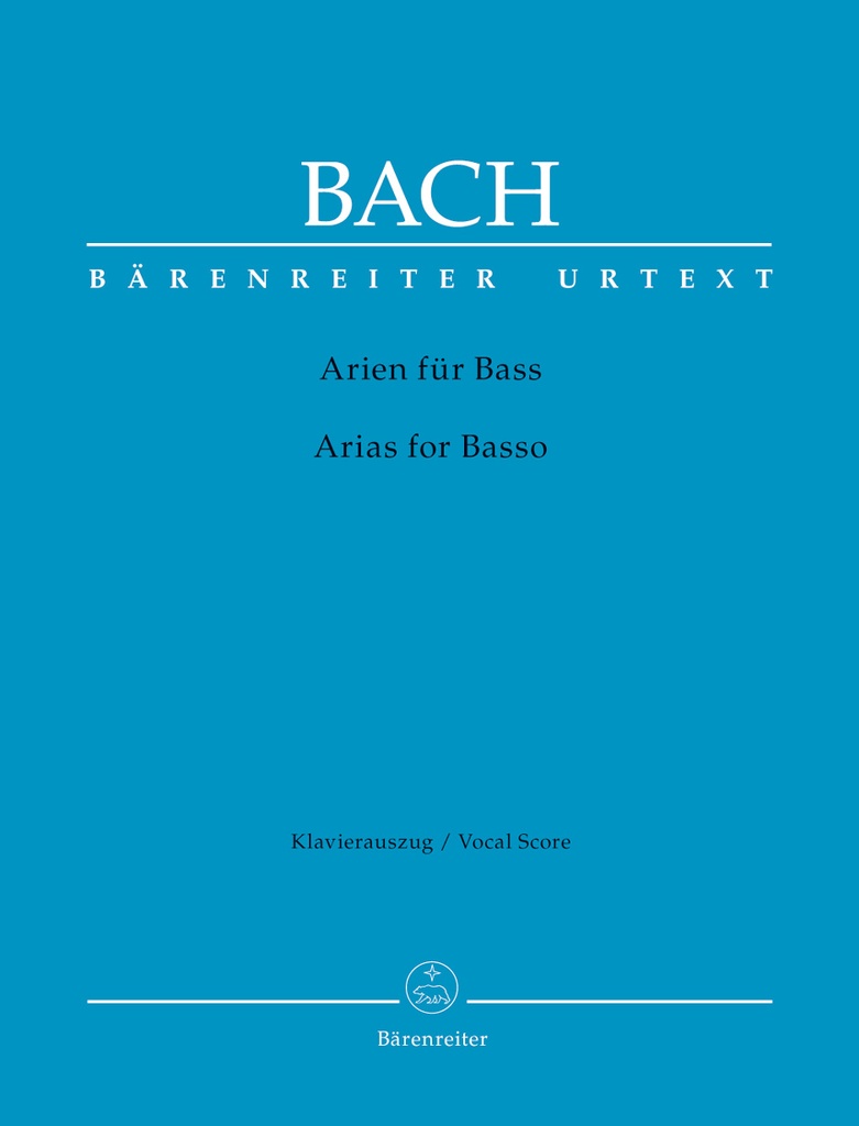 Arias for Basso (with Accompanying Brochure (english)) (Vocal score, Anthology, Urtext edition)