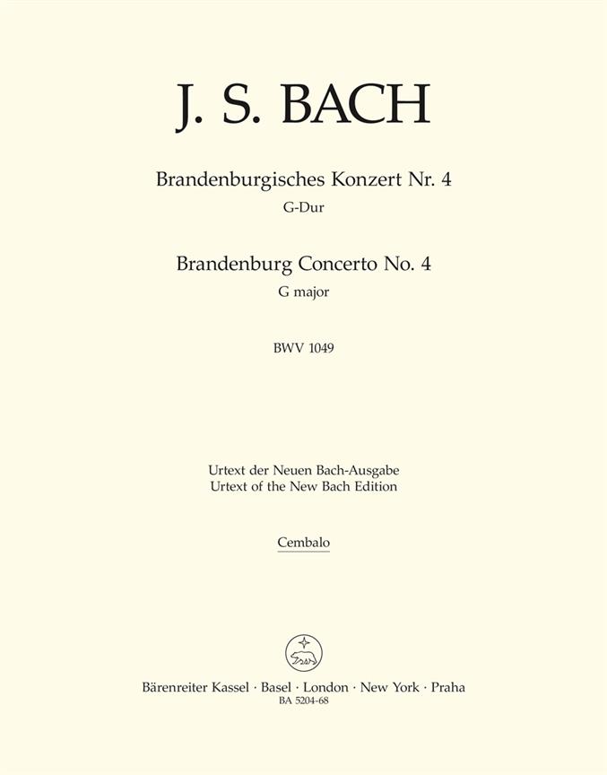 Brandenburg Concerto No.4 G major, BWV.1049 (Basso continuo )
