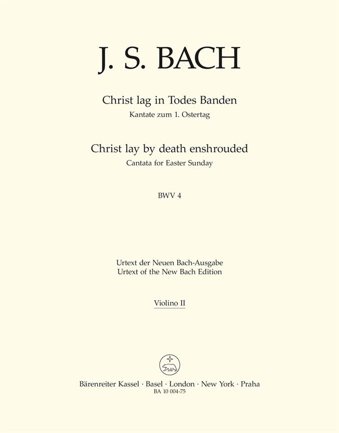 Christ lay by death enshrouded, BWV.4 (Christ lay in grim death's prison) (Violin 2)