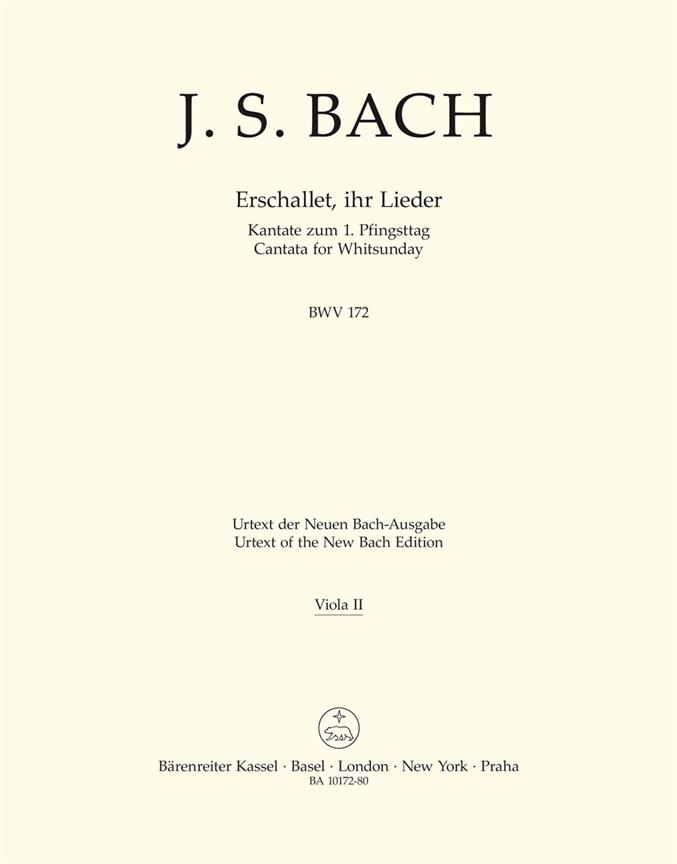 Erschallet, ihr Lieder, BWV.172 (C major version) (Viola 2)