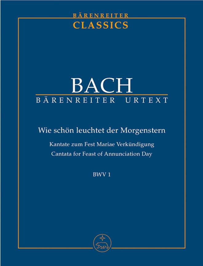 How bright and fair the morning star, BWV.1 (Study score, Urtext edition)