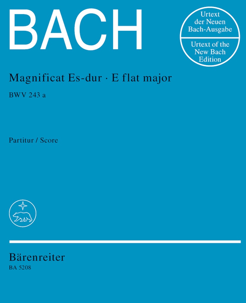 Magnificat E-flat major, BWV.243a (First version) (Full score, Urtext edition)