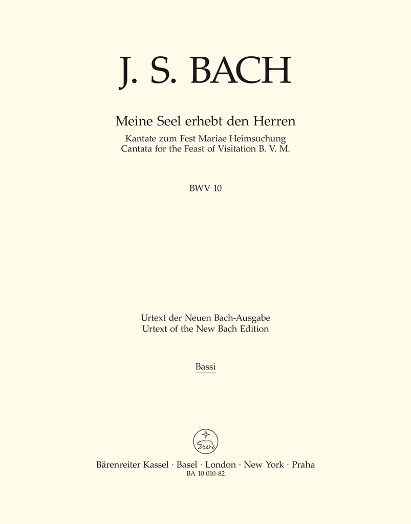 Meine Seel erhebt den Herrn, BWV.10 (Double bass)