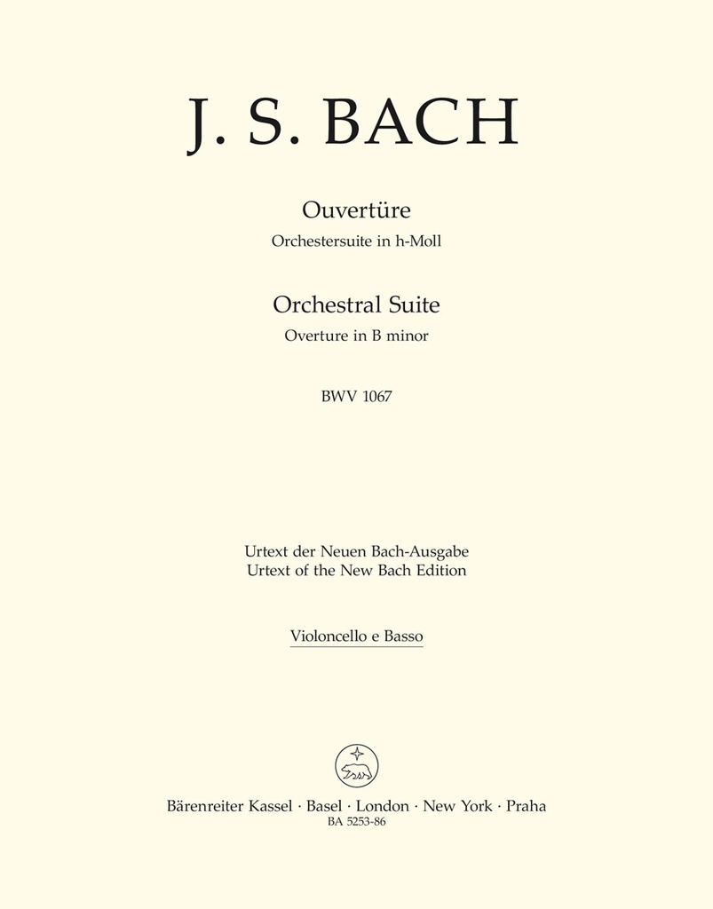 Orchestral Suite (Overture) B minor, BWV.1067 (Cello / Double bass)