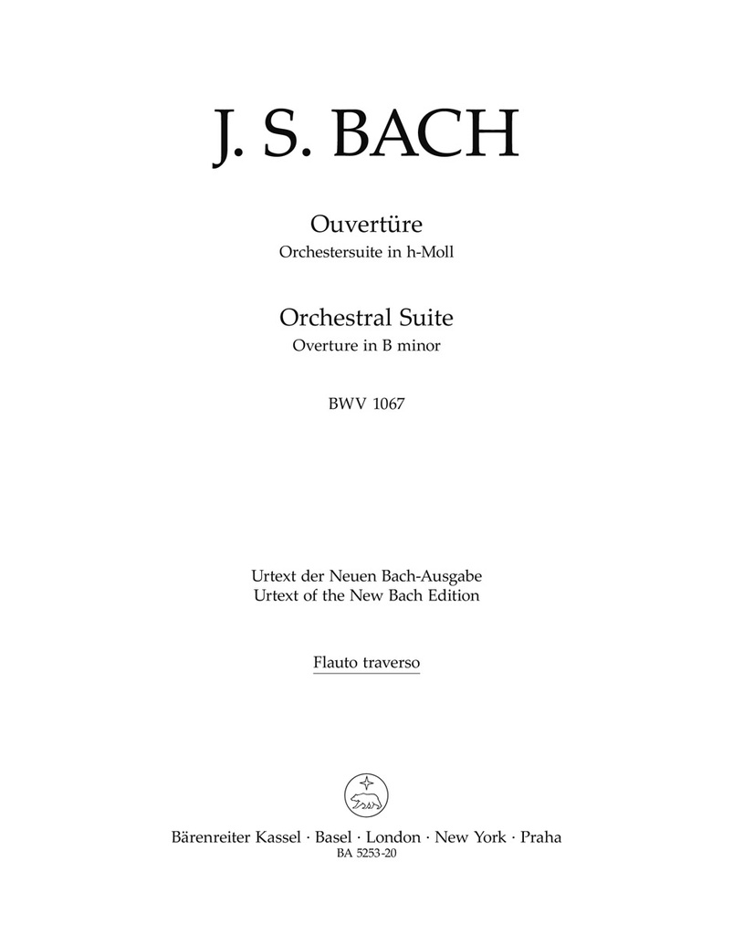 Orchestral Suite (Overture) B minor, BWV.1067 (Flute)