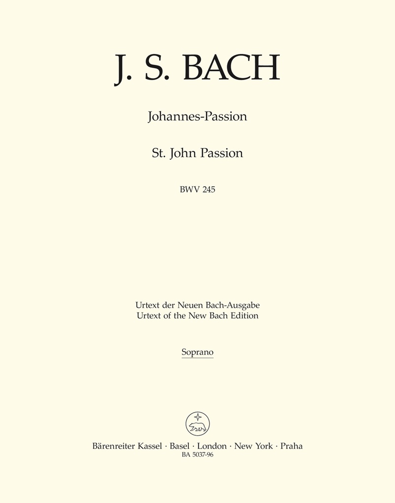 Johannes-Passion, BWV.245 (S)