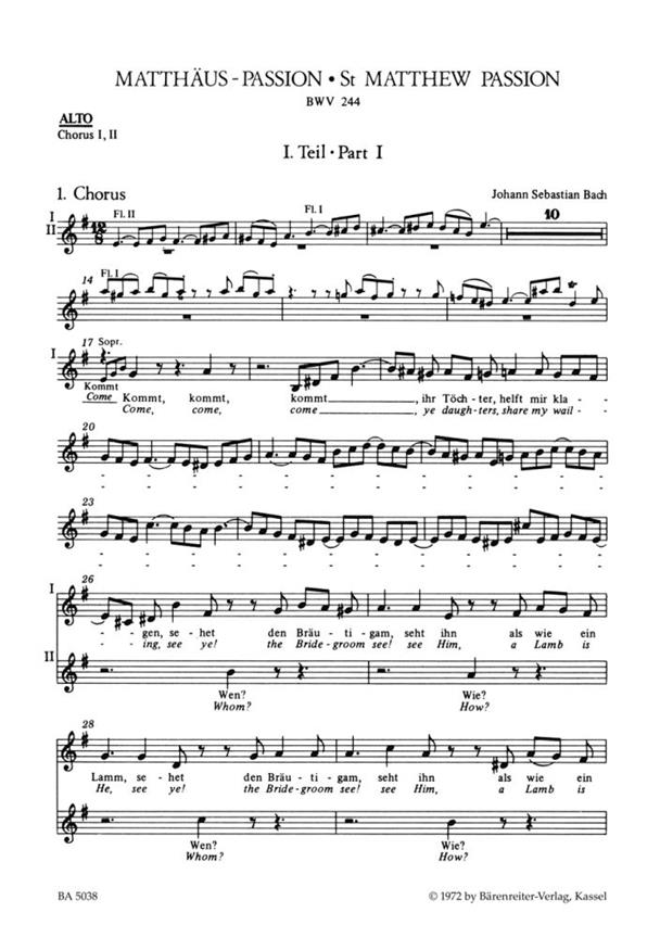 Matthaus-Passion, BWV.244  (A)