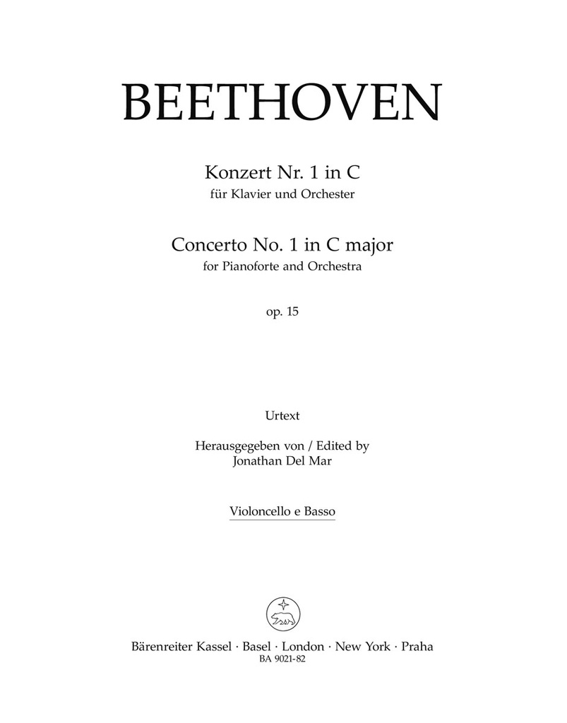 Concerto for Pianoforte and Orchestra No.1 C major, Op.15 (Cello / Double bass)