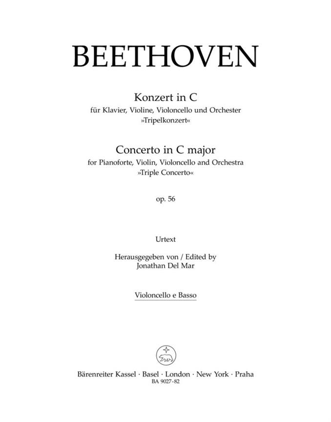 Concerto for Pianoforte, Violin, Violoncello and Orchestra C major, Op.56 'Triple Concerto' (Cello / Double bass)
