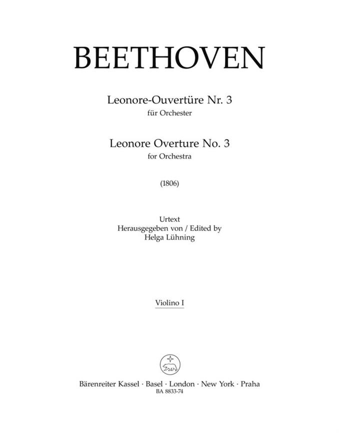 Leonore-Ouvertüre for Orchester No.3 (1806) (Violin 1)