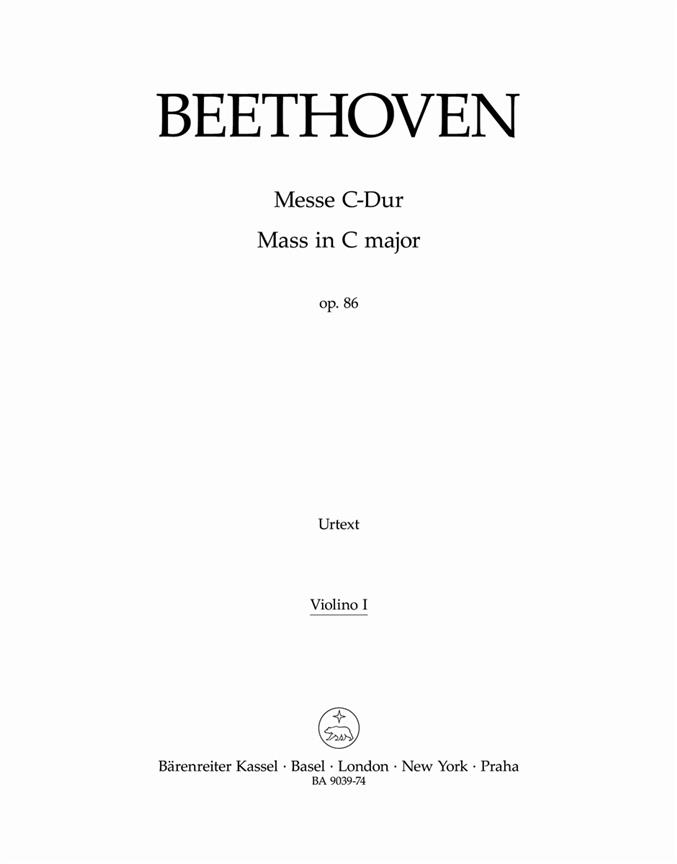 Mass C major, Op.86 (Violin 1)