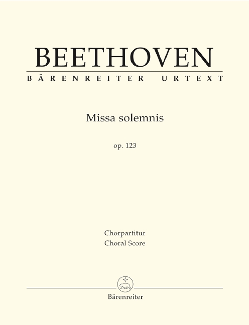 Missa solemnis, Op.123 (Choral score)