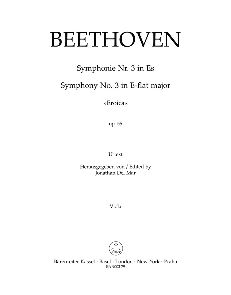 Symphony No.3 E-flat major, Op.55 'Eroica' (Viola)