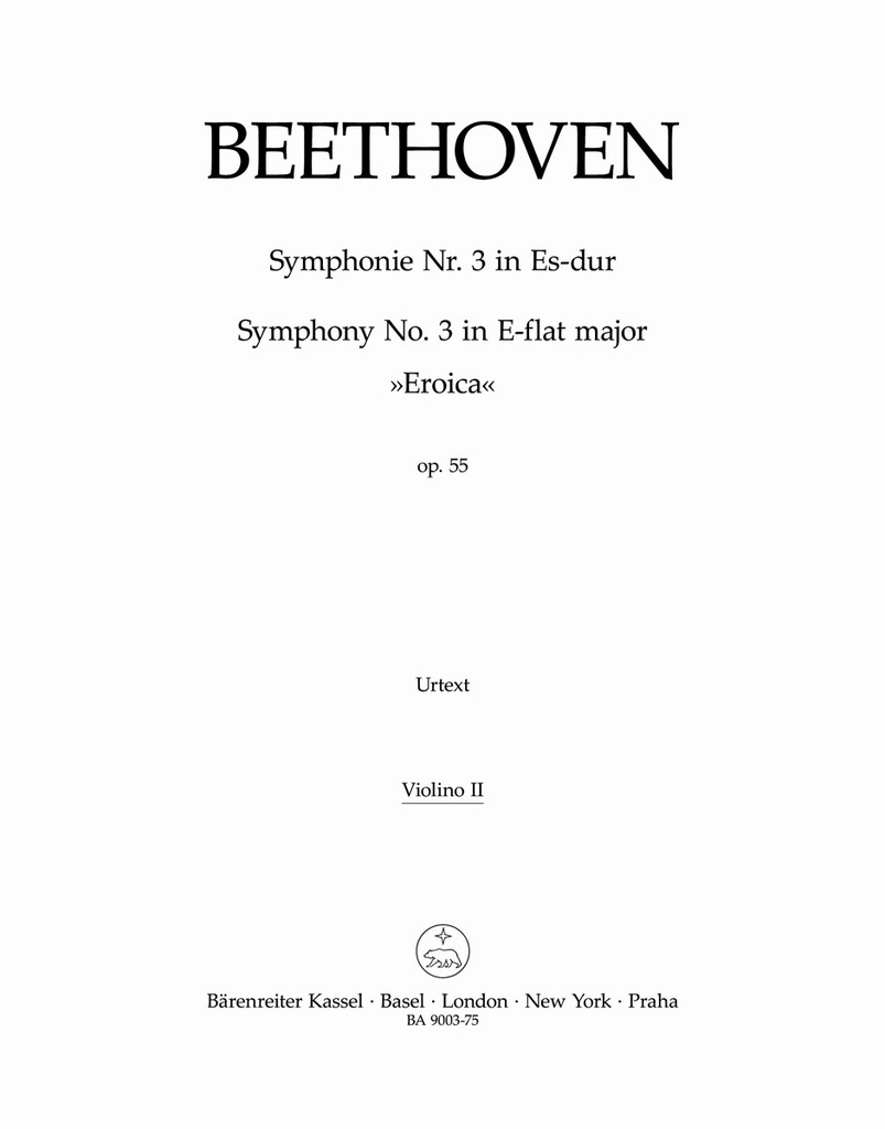 Symphony No.3 E-flat major, Op.55 'Eroica' (Violin 2)