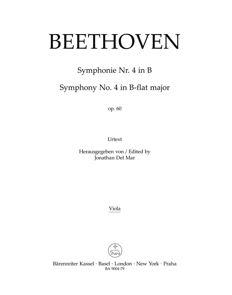 Symphony No.4 B-flat major, Op.60 (Viola)
