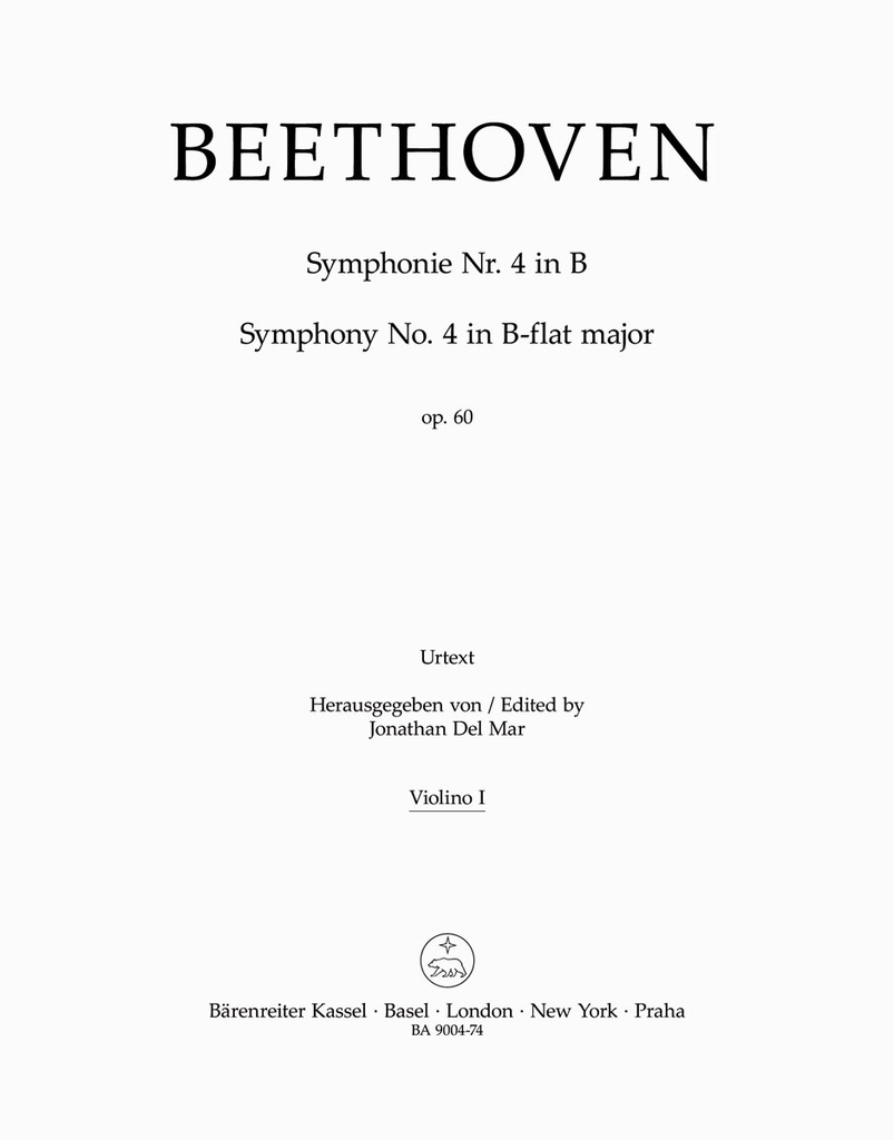 Symphony No.4 B-flat major, Op.60 (Violin 1)