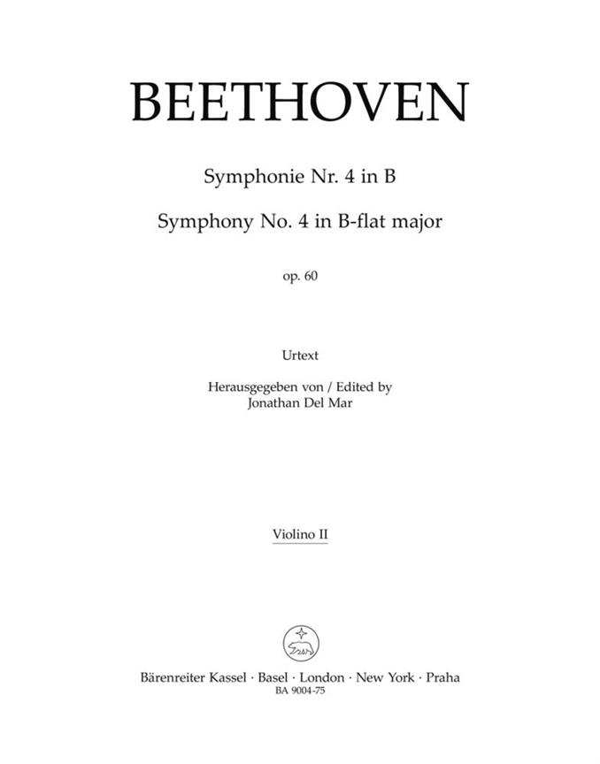 Symphony No.4 B-flat major, Op.60 (Violin 2)