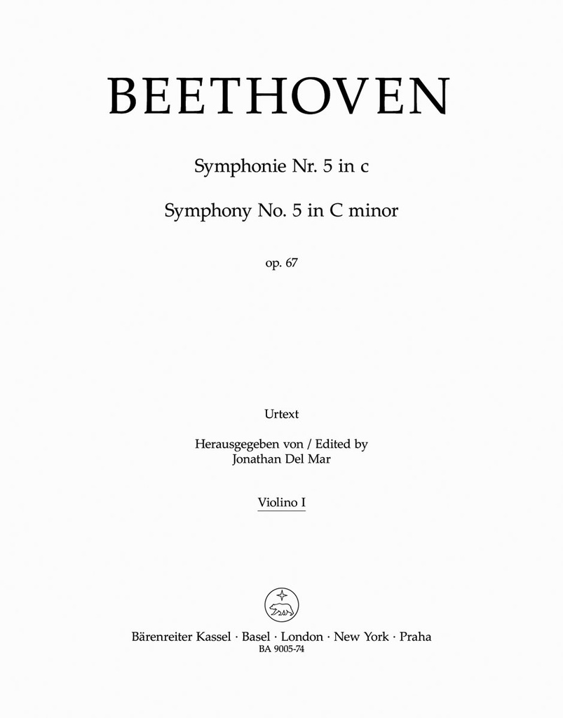 Symphony No.5 C minor, Op.67 (Violin 1)