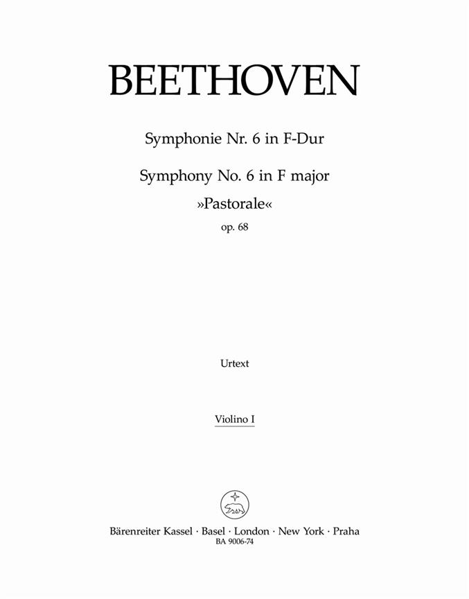 Symphony No.6 F major, Op.68 'Pastorale' (Violin 1)
