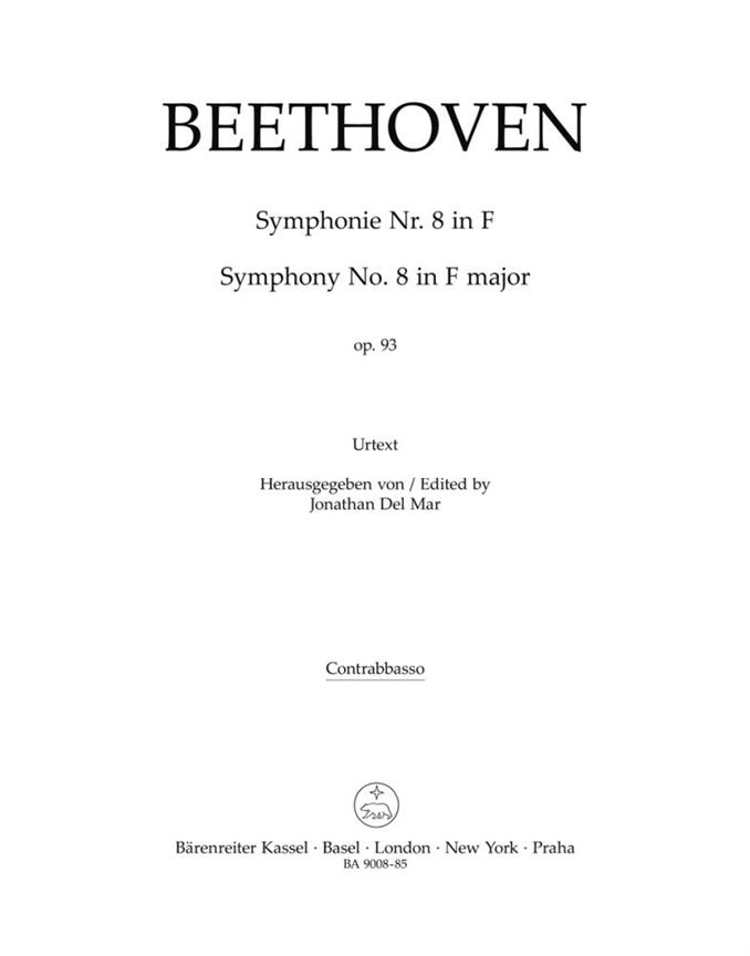 Symphony No.8 F major, Op.93 (Double bass)