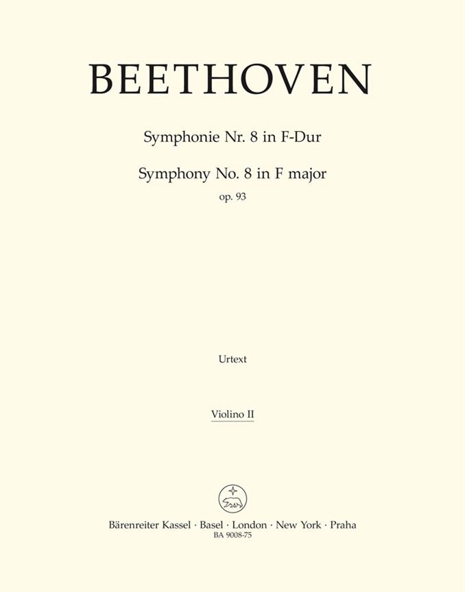 Symphony No.8 F major, Op.93 (Violin 2)
