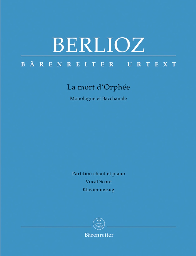 La mort d'Orphée Hol 25 (Vocal score, Urtext edition)