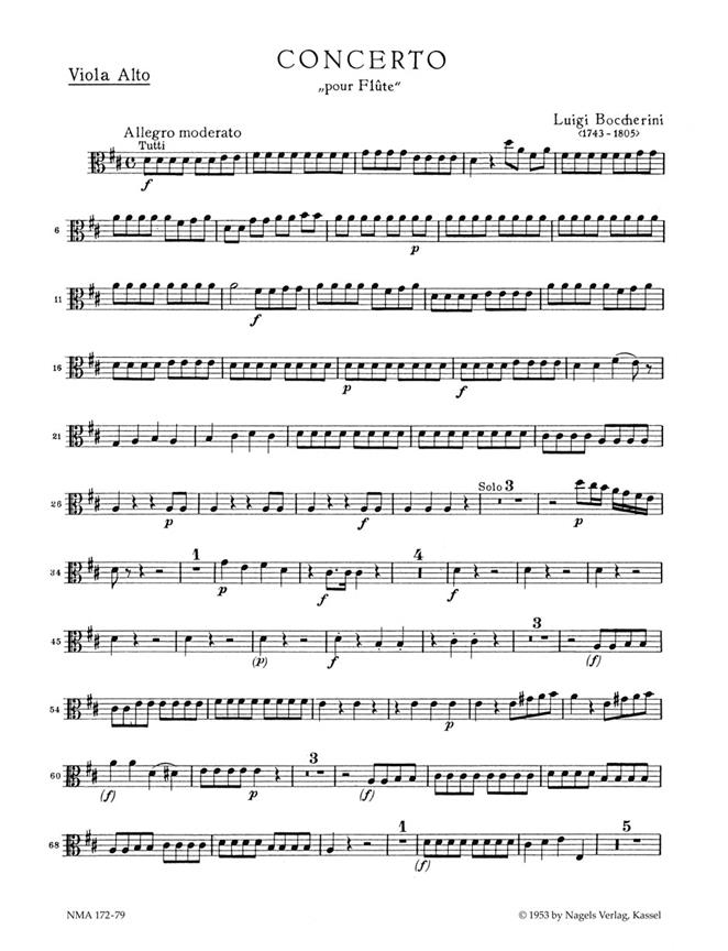 Konzert für Flöte und Streicher D-Dur, Op.27 (Viola)