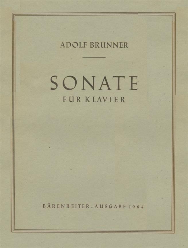 Sonate für Klavier (1933)
