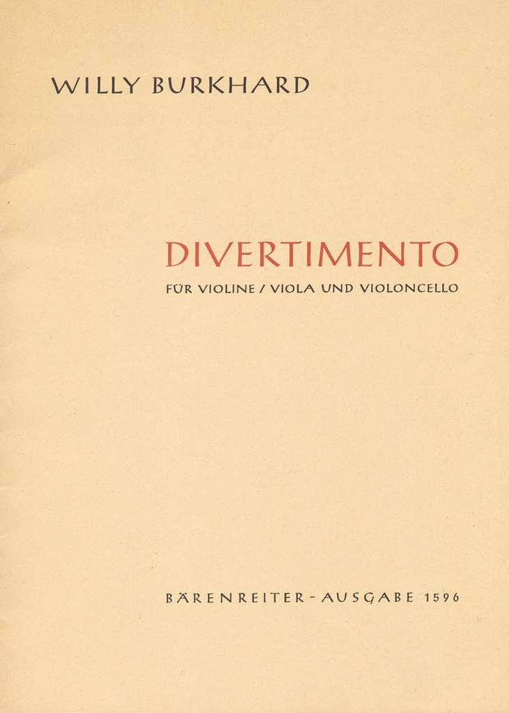 Divertimento für String Trio, Op.95 (1954) (Set of parts)