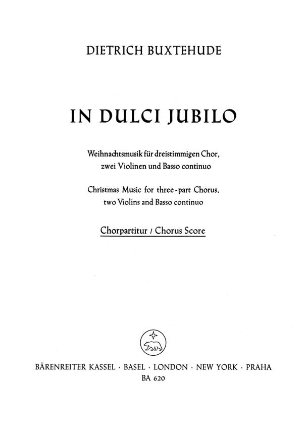In dulci jubilo, BuxWV.52 (Choral score)