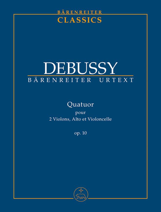Quartet for 2 Violins, Viola and Violoncello, Op.10 (Study score, Urtext edition)