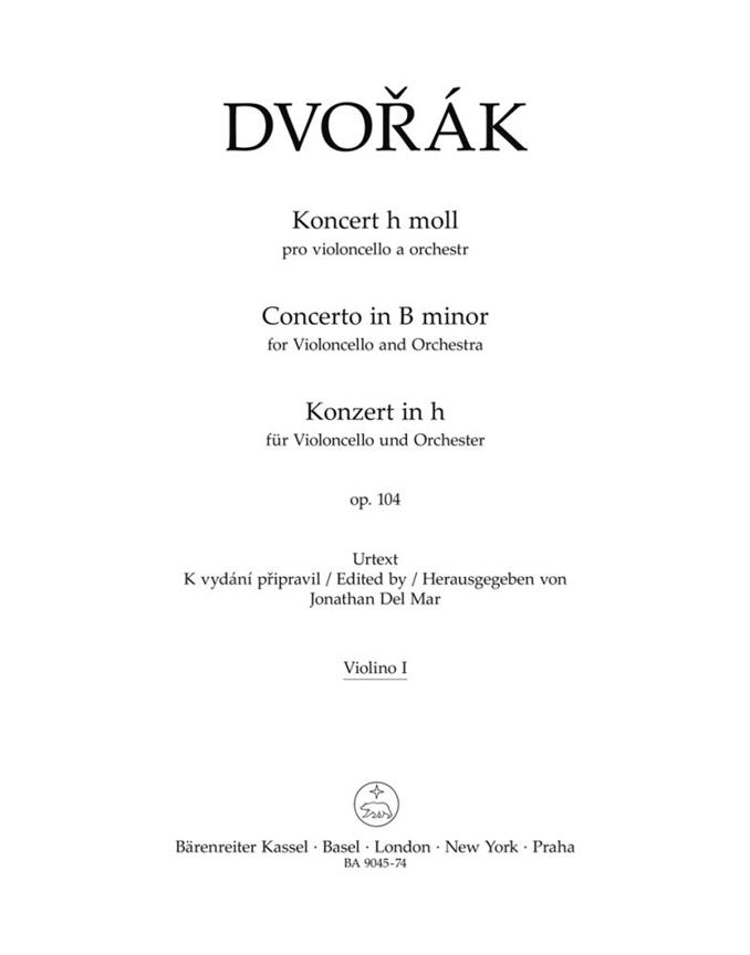 Concerto for Violoncello and Orchestra B minor, Op.104 (Violin 1)