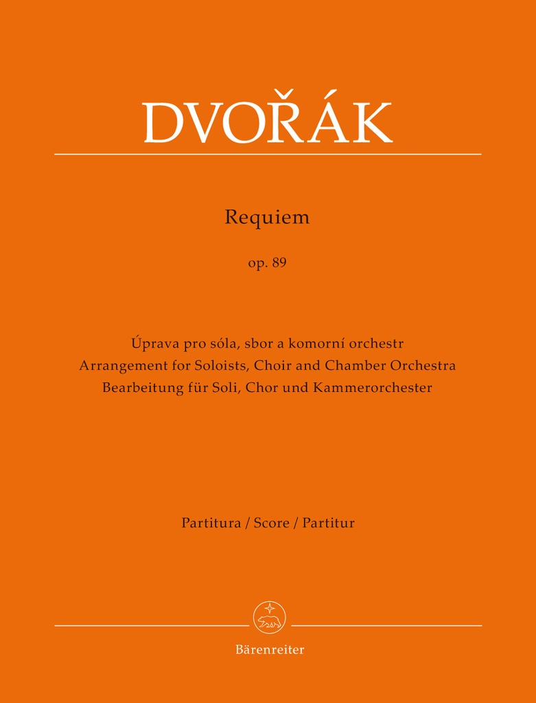 Requiem, Op.89 (Arrangement for Soloists, Choir and Chamber Orchestra) (Full score)