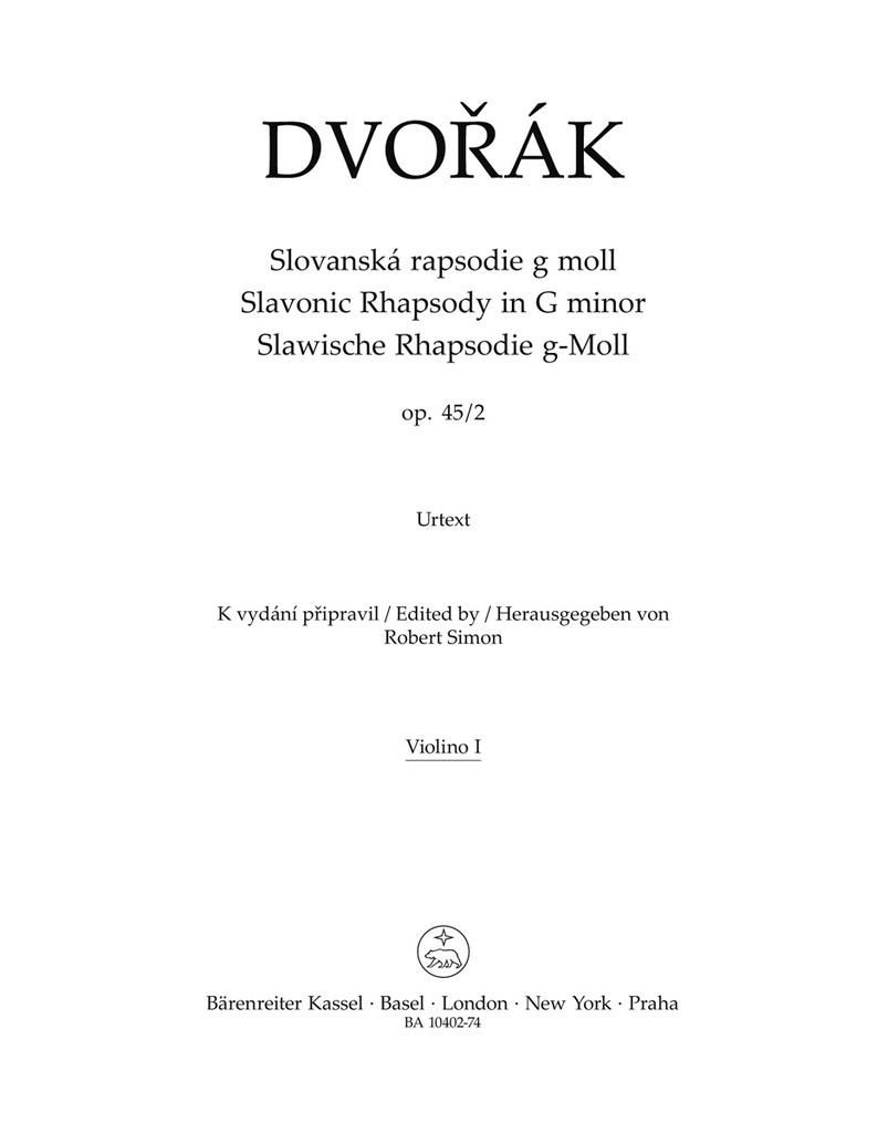 Slavonic Rhapsody G minor, Op.45/2 (Cello)