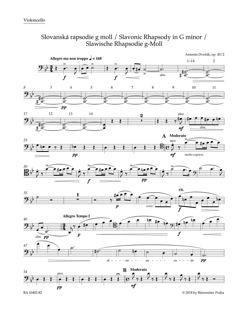Slavonic Rhapsody G minor, Op.45/2 (Viola)