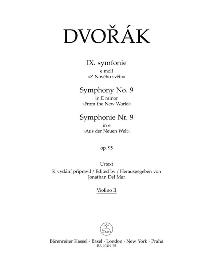 Symphonie No.9 e-Moll, Op.95 'Aus der Neuen Welt' (Violin 2)