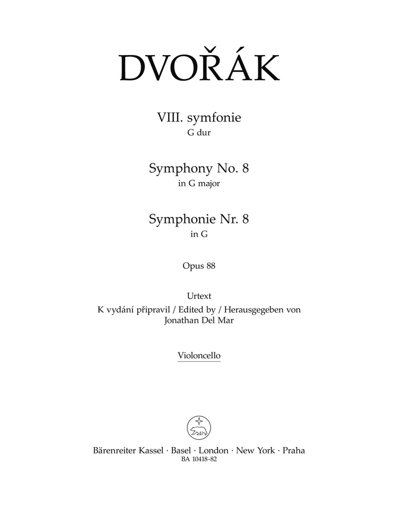 Symphony No.8 G major, Op.88 (Viola)