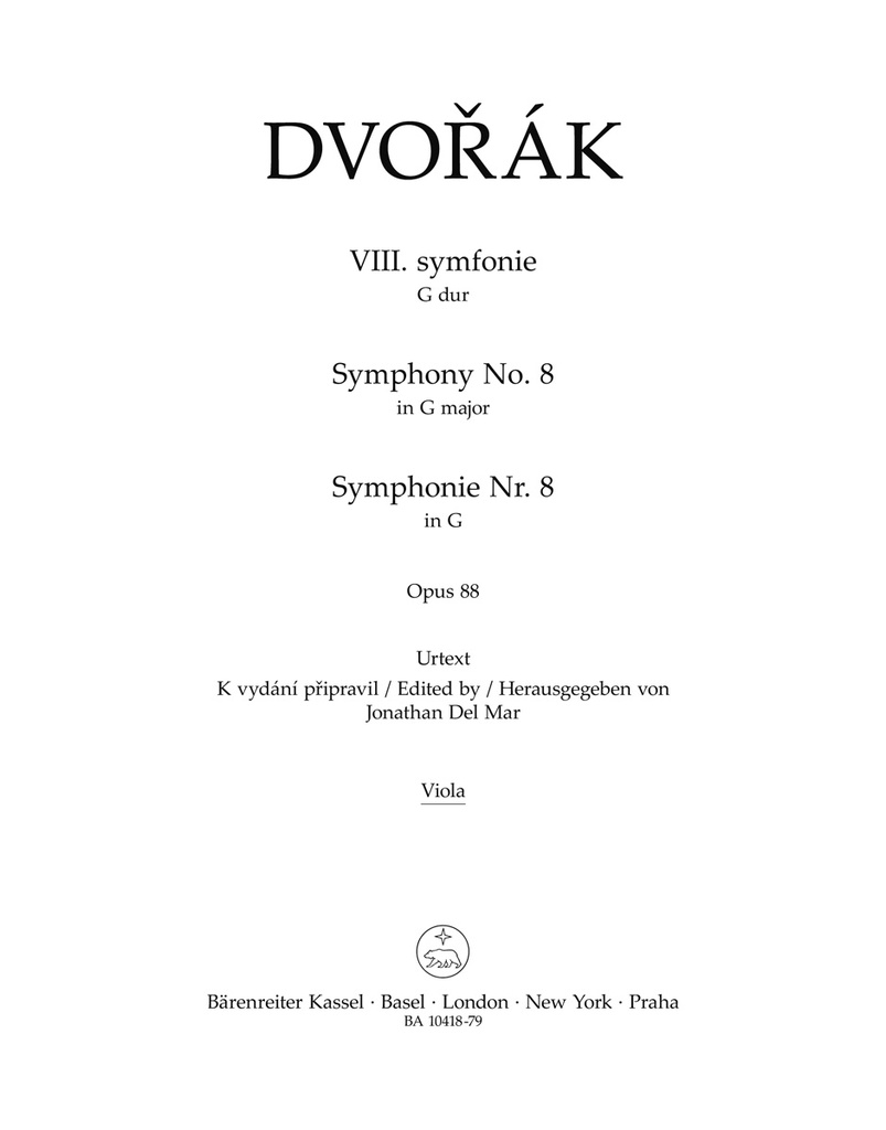 Symphony No.8 G major, Op.88 (Violin 2)