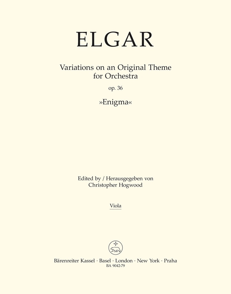 Variations on an Original Theme for Orchestra, Op.36 'Enigma' (Viola)